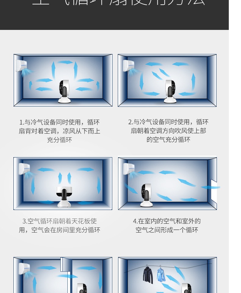quạt hơi nước cho lớn Quạt điện Whirlpool quạt sàn nhà quạt chu kỳ điều hòa không khí đối lưu máy tính để bàn câm điều khiển từ xa quạt tiết kiệm năng lượng - Quạt điện quạt sạc điện senko