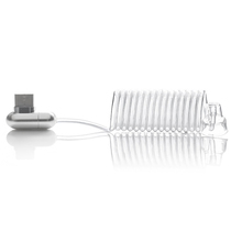 Huawei mobile phone radiation-proof headset Vacuum spiral tube Air catheter spring telescopic single ear unilateral headset