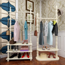 Solid wood coat rack Floor-to-ceiling bedroom modern hanger hanger hanger bag rack Simple cloakroom shelf hanger