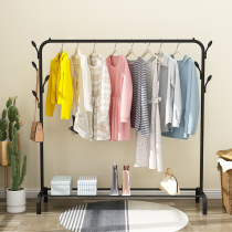 Drying rack Floor folding indoor household balcony drying rack Cold hanging rack Simple single rod bedroom drying rod