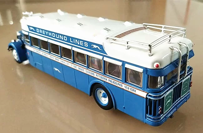 Очень печатано 1/50 Нью-Йорк Creditic Creditic Loamer Модель 1931 автобус Greyhound