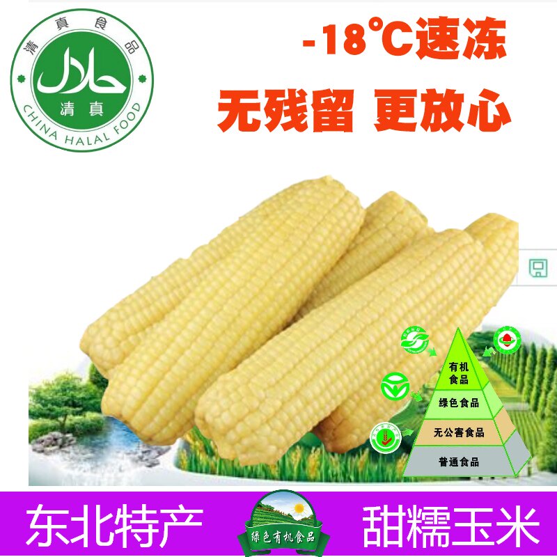 Heilongjiang Terrific Northeast Stick Corn 7 Scion Sticky Corn Frozen Sweet Glutinous Corn Stick Bract Rice Non Genetically Modified Miscellaneous Grain