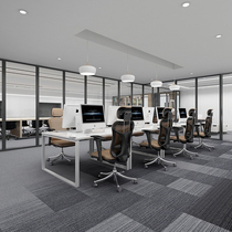 Office flame retardant carpet nylon blanket over fire Class B1 full shop splicing PVC cube commercial high-grade company