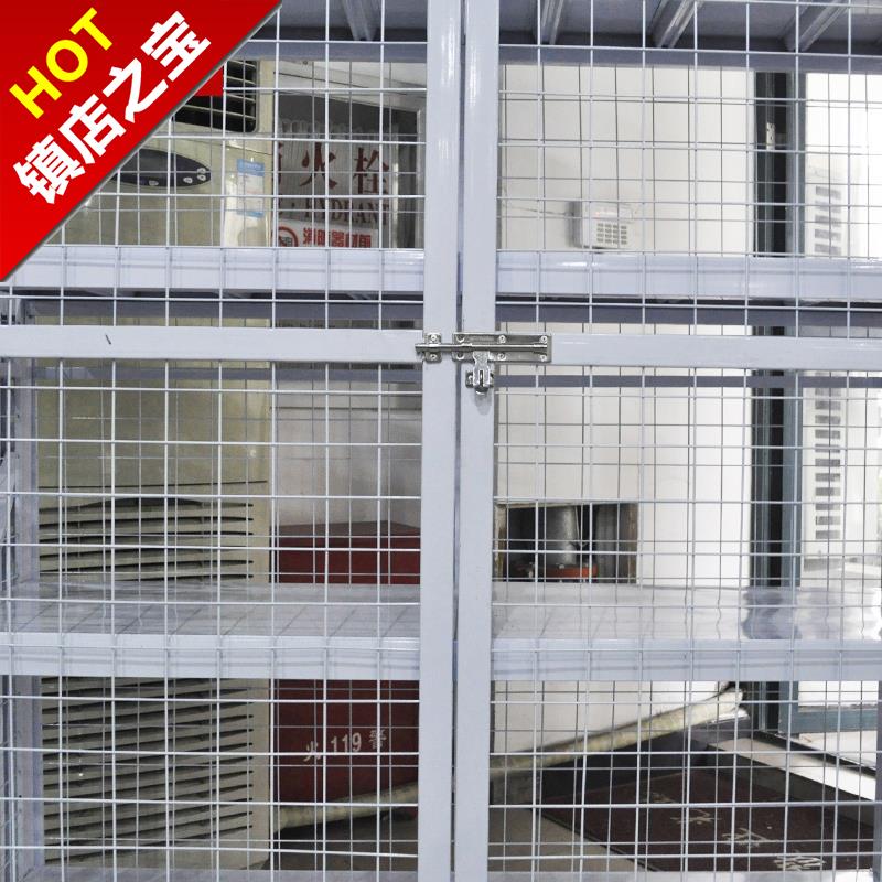 Warehousing Warehouse Shelf Mall with door grid Show 4 stores open door with lock shelving shelf