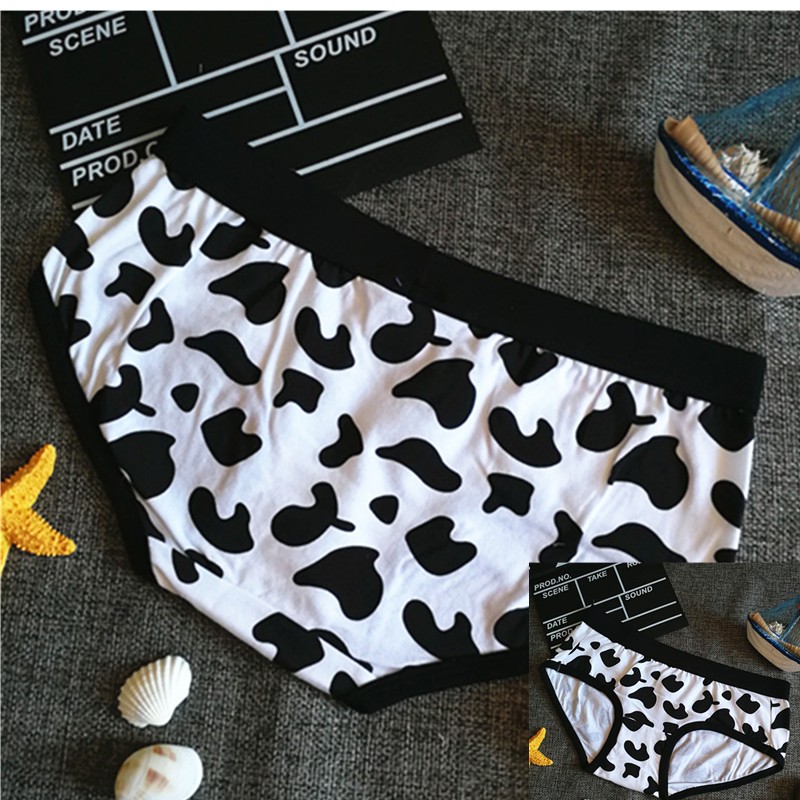 Full 2 ​​phụ nữ trung tính giản dị mid-eo cotton tam giác phim hoạt hình đồ lót cổ điển dễ thương thể thao quần lót thun lạnh