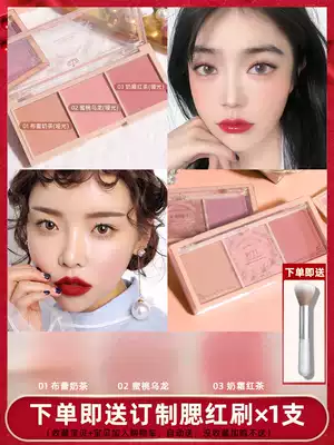 2021 New blush combination plate parity niche orange purple sun red women high gloss one net red