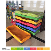 Yucai new product kindergarten plastic bed Childrens single stacking bed Kindergarten special injection molding early education nap bed