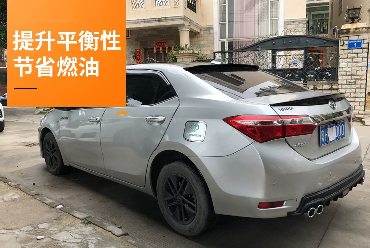 Áp dụng đuôi Corolla sửa đổi động cơ kép 14-18 thể thao đuôi bằng sợi carbon mô hình cũ Ralink 19 đặc biệt - Sopida trên