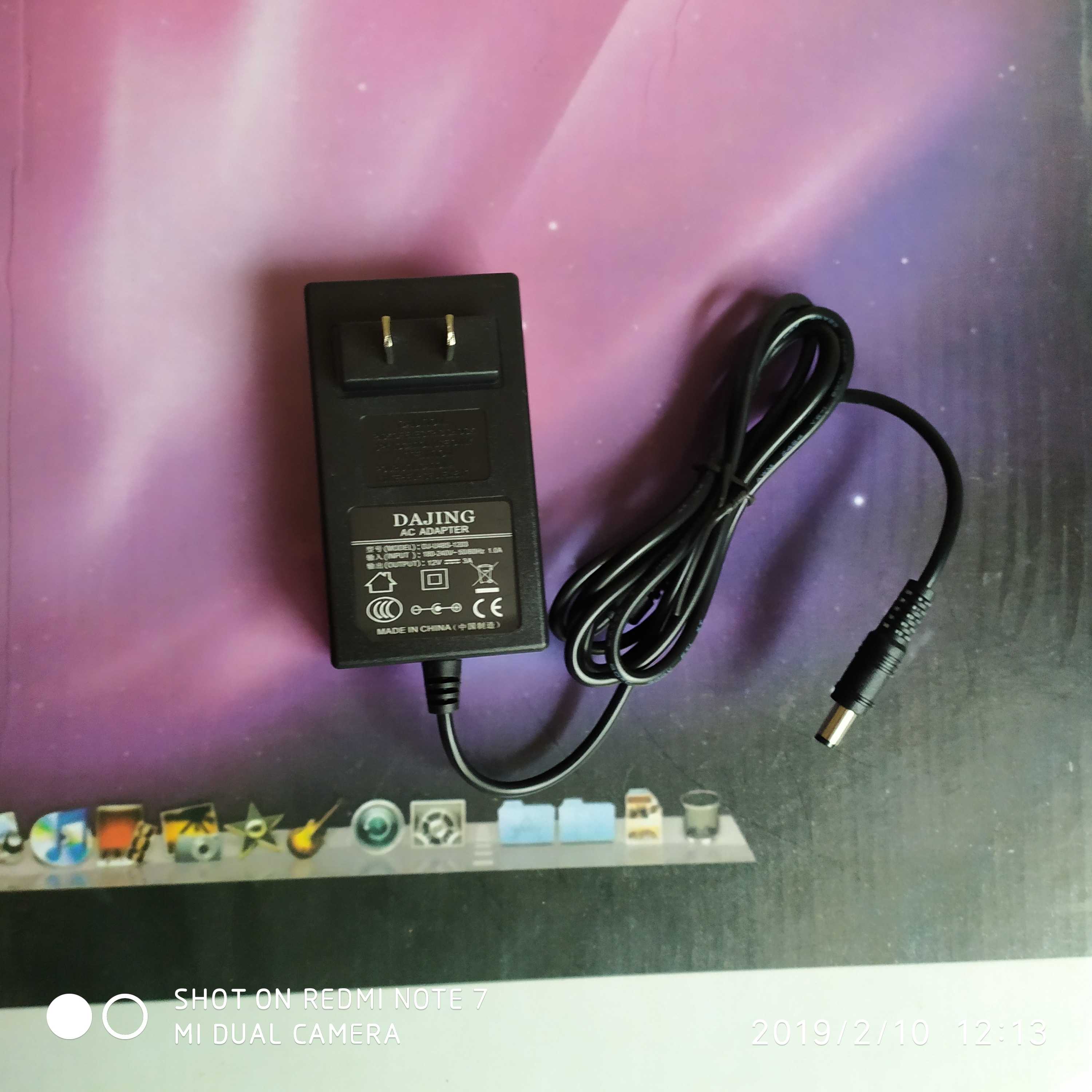 12V 3A power adapter DJ-U48S-1203