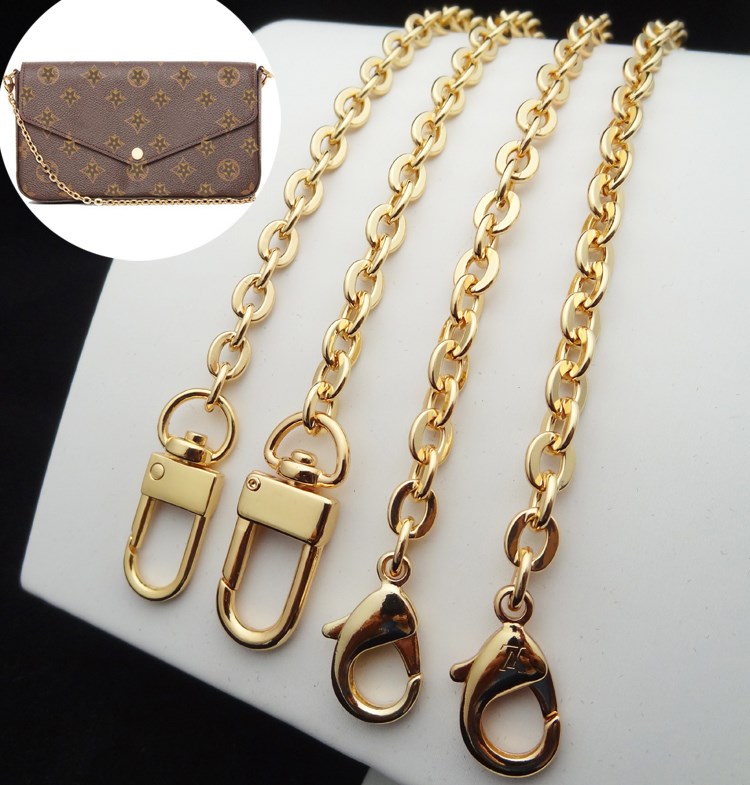 Three-in-one old flower accessories not easy to chain bag original metal fading chain sub metal single buy slanted cross