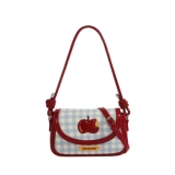 Небольшая дизайнерская красная сумка через плечо, свежая сумка на одно плечо, сумка подмышку