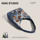 Оригинальный милый шоппер, вместительная и большая сумка