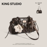 Небольшая демисезонная сумка на одно плечо, универсальная бостонская сумка