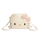 Hello Kitty, милый рюкзак, сумка на одно плечо, модная мультяшная вместительная и большая сумка через плечо с ромбовидным узором, городской стиль