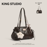 Небольшая демисезонная сумка на одно плечо, универсальная бостонская сумка