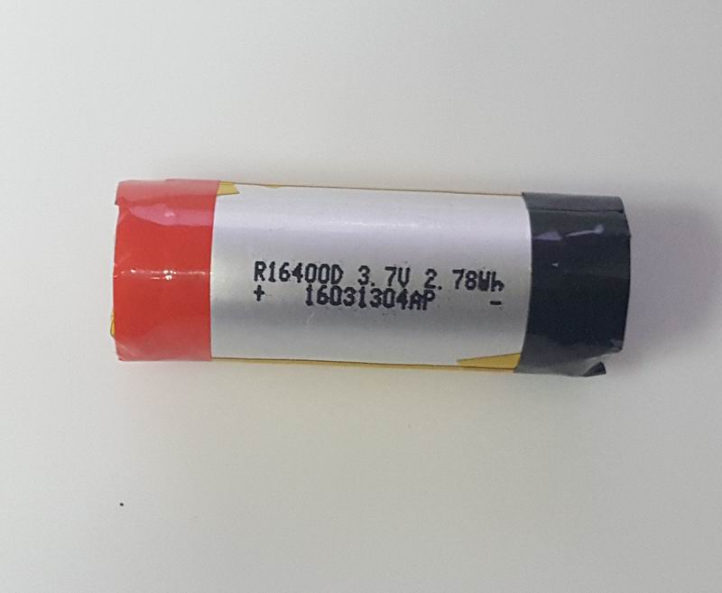 3 7V cylindrical high power polymer lithium battery micro tool toy 16400 750mAh cylindrical