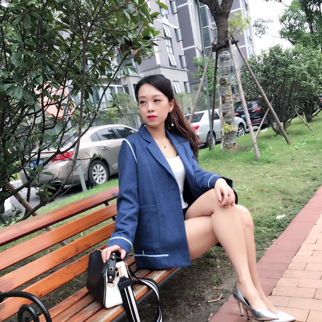[Phải nở] giá đặc biệt! ! ! Thu đông 2018 sọc mới thời trang phù hợp với hoang dã nhỏ áo khoác nữ hàng hiệu