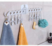 No Marks Sticked Plastic Clothes Hanger Hooks Wall-mounted Clothes Containing Hanging wall Multi-functional folding adhesive hook