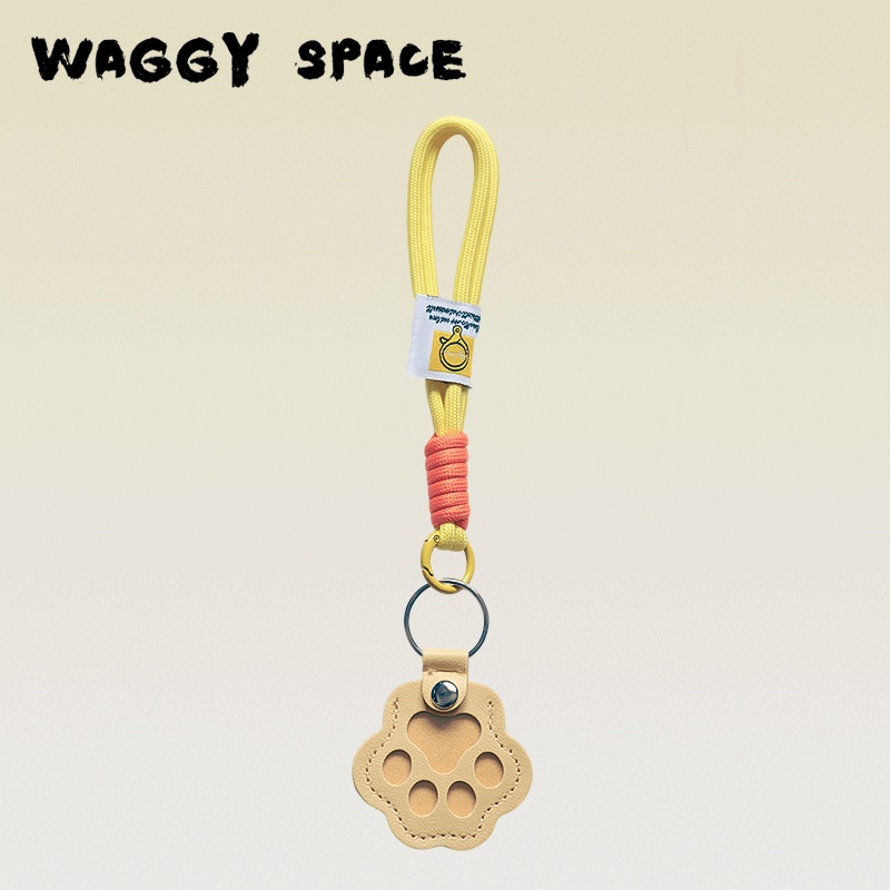 Wagging Tail Space "Butter Paw Print" Pet Cat and Dog Hair Storage Pendant Commemorative Cat Paw Keychain