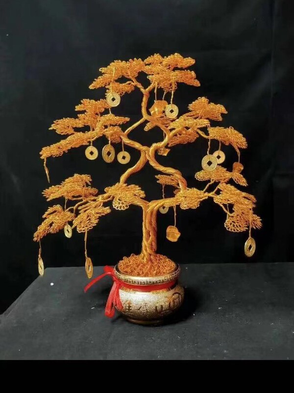Aluminum Wire Handicrafts, Opening Store Decorations, Money Tree, Indoor Living Room Decorations, Money Tree for Gift Giving