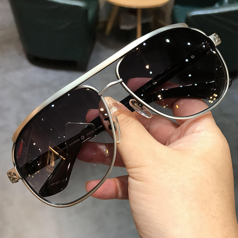 Jane Danck's heart retro sunglasses male and female fashion sunglasses large face large frame driving sunglasses tidal resistant UV