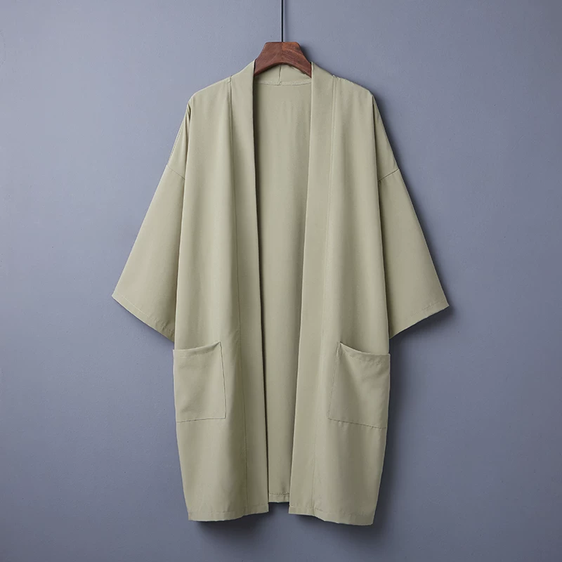 Японское trench coat, кардиган, Ханфу, одежда для защиты от солнца, куртка, китайский стиль