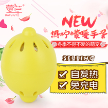 Hemerocallis warm hand egg replacement cartoon lemon warm egg disposable hand holding warm baby hand warm hand treasure replacement core