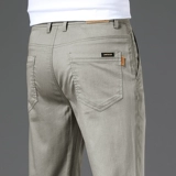 Приталенные повседневные брюки, мужские летние штаны, пиджак классического кроя, свободный прямой крой