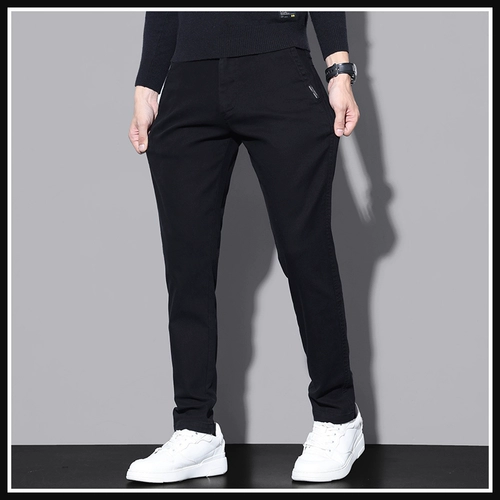 Мужские утепленные элитные удерживающие тепло зимние штаны, свободный прямой крой