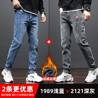 1989 голубой плюс бархат + 2121 темно-серый плюс бархат