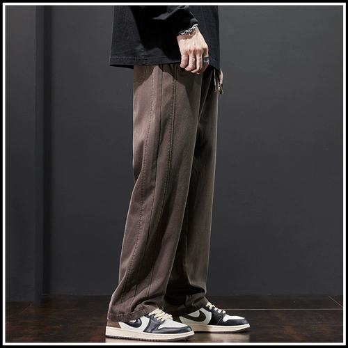 Мужские демисезонные летние штаны для отдыха, свободный прямой крой