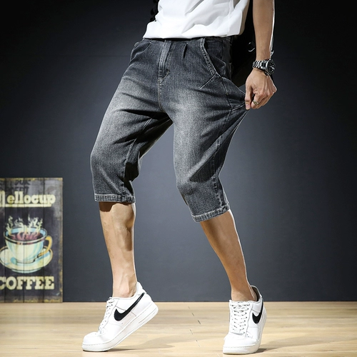 Штаны, летняя тонкая джинсовая юбка, шорты, свободный прямой крой, оверсайз