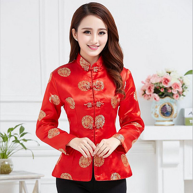 Tang suit women's top autumn and winter new style