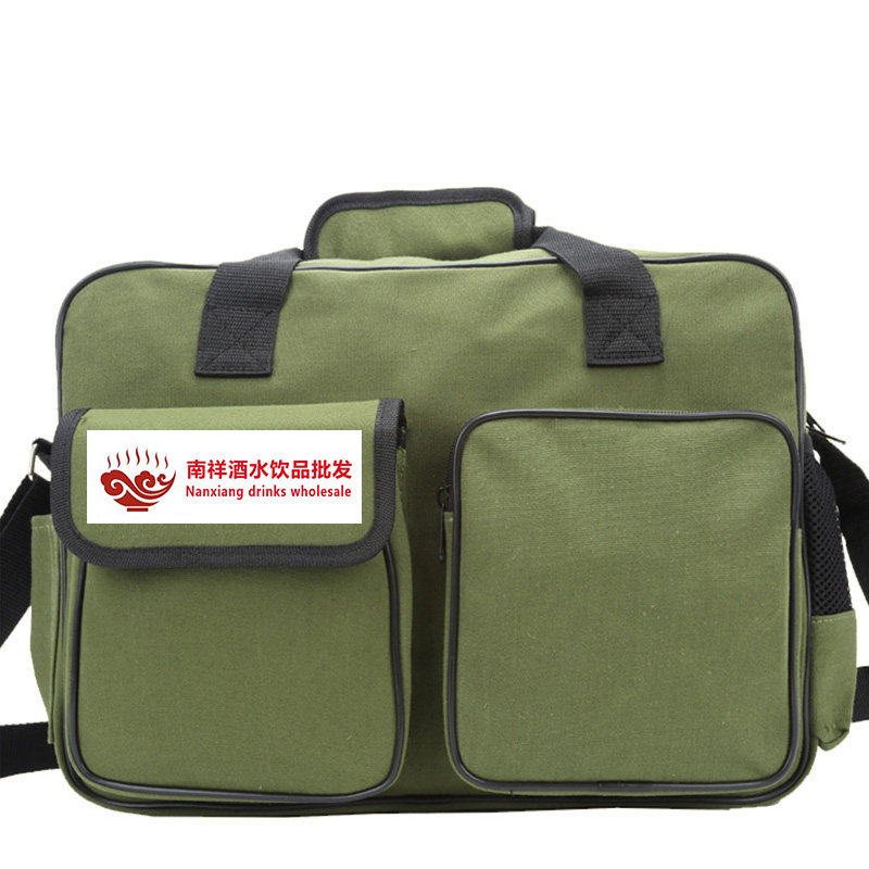 Four-way one-reach courier special slung shoulder men's backpack salesman business bag padded canvas