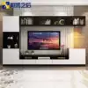 Tempered glass TV cabinet Combination wall cabinet Modern simple small household TV wall film and television cabinet Custom living room cabinet