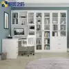 Corner computer desk Bookshelf one-piece bookcase combination Home modern simple desktop learning desk FL-202