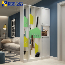 Double-sided fantasy partition cabinet personality creative hanging hangers door cabinet Nordic isolation cabinet screen shoe cabinet N-217
