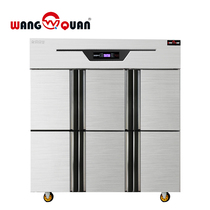 wangquan six-door refrigerator commercial refrigeration Workbench freezing fresh-keeping Cabinet kitchen canteen six-door freezer