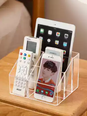 Desktop remote control storage box shelf makeup box creative home simple mobile phone storage seat sundries finishing box