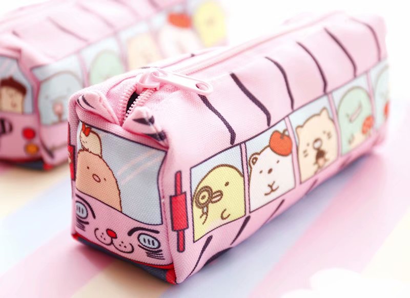 Japan Genuine Easy Bear Corner Bio Student Pen Bag Large Capacity Cartoon Cute Girl Little Fresh Stationery