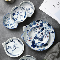  Japanese-style good-looking and beautiful plates bowls dishes tableware sets household creative personality cute girls heart small and fresh