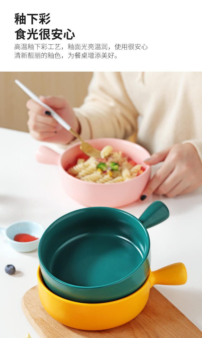 Lovely mercifully rainbow such as bowl can be a microwave oven utensils creative ceramic pan with handle take tableware special vessels