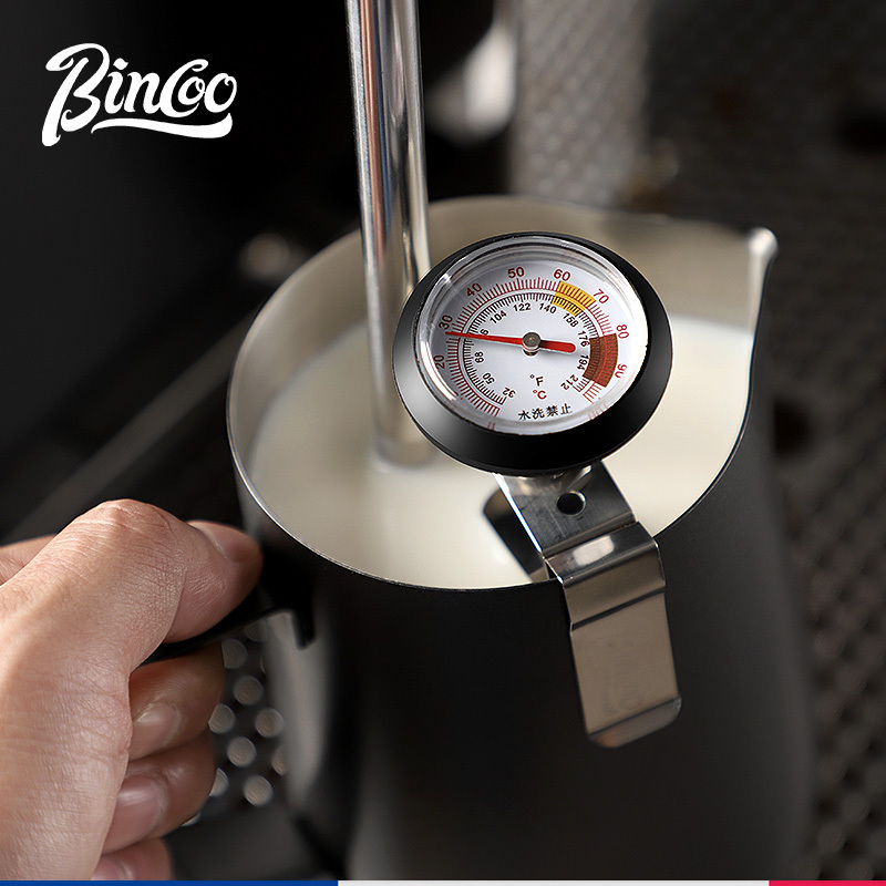 Bincoo Coffee Thermometer Milk Frothing Thermometer Hand-Brewed Coffee Mechanical Needle Thermometer with Clip