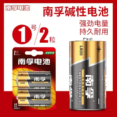 Nanfu No 1 Battery No 1 LR20 warning rod status lock Alkaline No D 1 5v gas stove Gas stove Dry battery