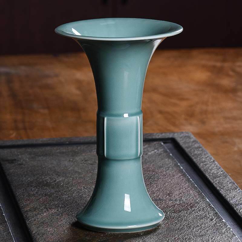 Dragon Quanqing Porcelain Hand Practical Handicraft Collection Creative Flower Arrangement Ware Vase ceramic Flower Imitation Antique Pendulum-Taobao