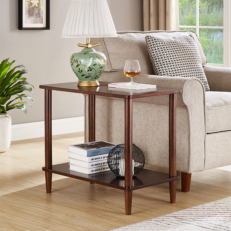 Solid wood sofa edge a few modern minimalist logs Living room Sofa side Easy shelf Home Extremely Minimalist Mini Side Cabinet