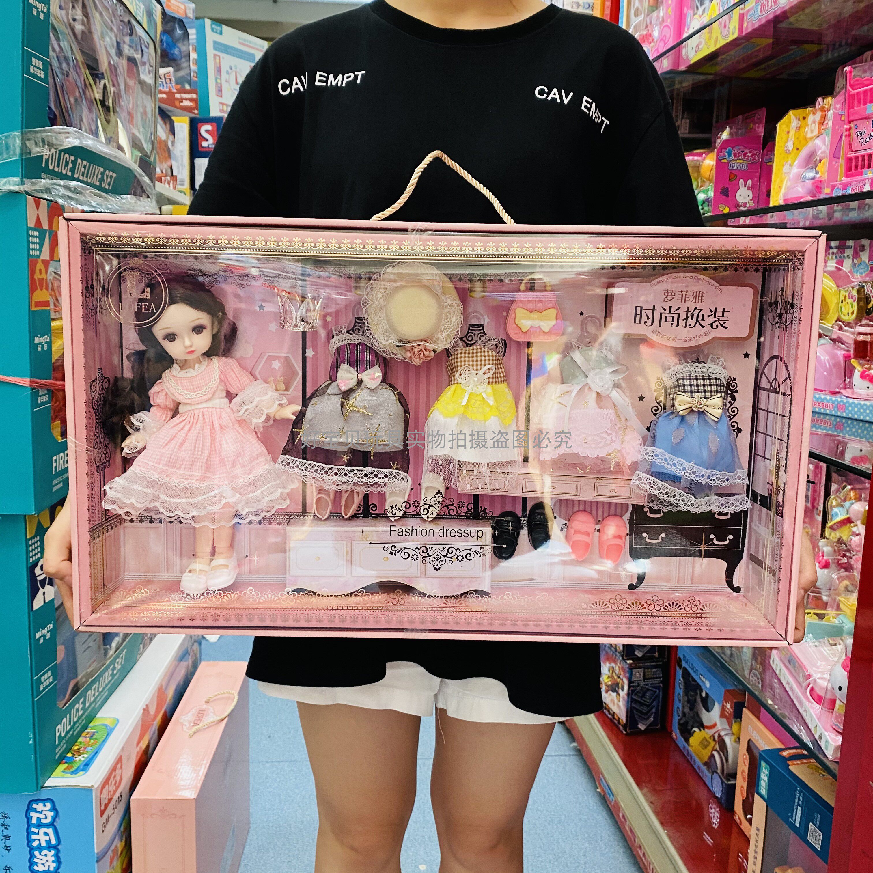 Loffiya Fashion for pets Home Princess Delicate Foreign Dolls Dress Shoes Girl Dressed as Home Wine Toy Gifts