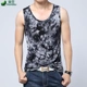 Áo vest nam thương hiệu thủy triều ngụy trang mùa hè ngụy trang cá tính phiên bản Hàn Quốc của chiếc áo cotton bó sát da bó sát - Áo vest cotton áo ba lỗ trắng