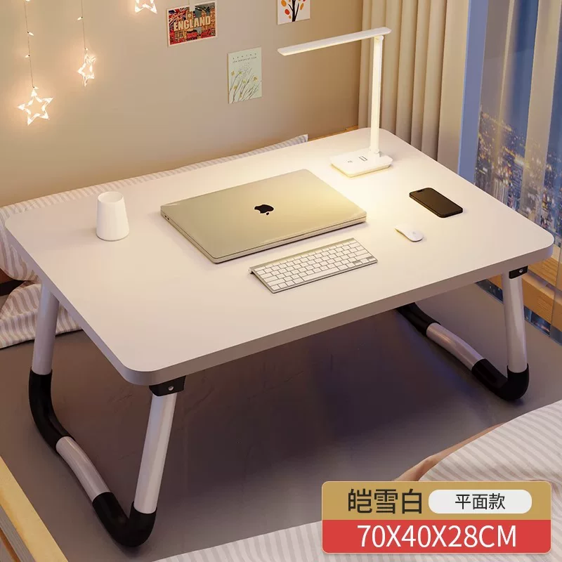 Small bed table foldable dormitory computer desk home bedroom bay window desk student dormitory lazy study desk