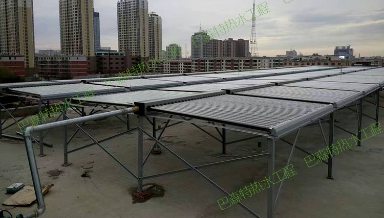 Bascent Thương mại Khách sạn Khách sạn Máy nước nóng năng lượng mặt trời Dự án thép không gỉ Solar Collector Ledger sưởi ấm bình nóng lạnh olympic